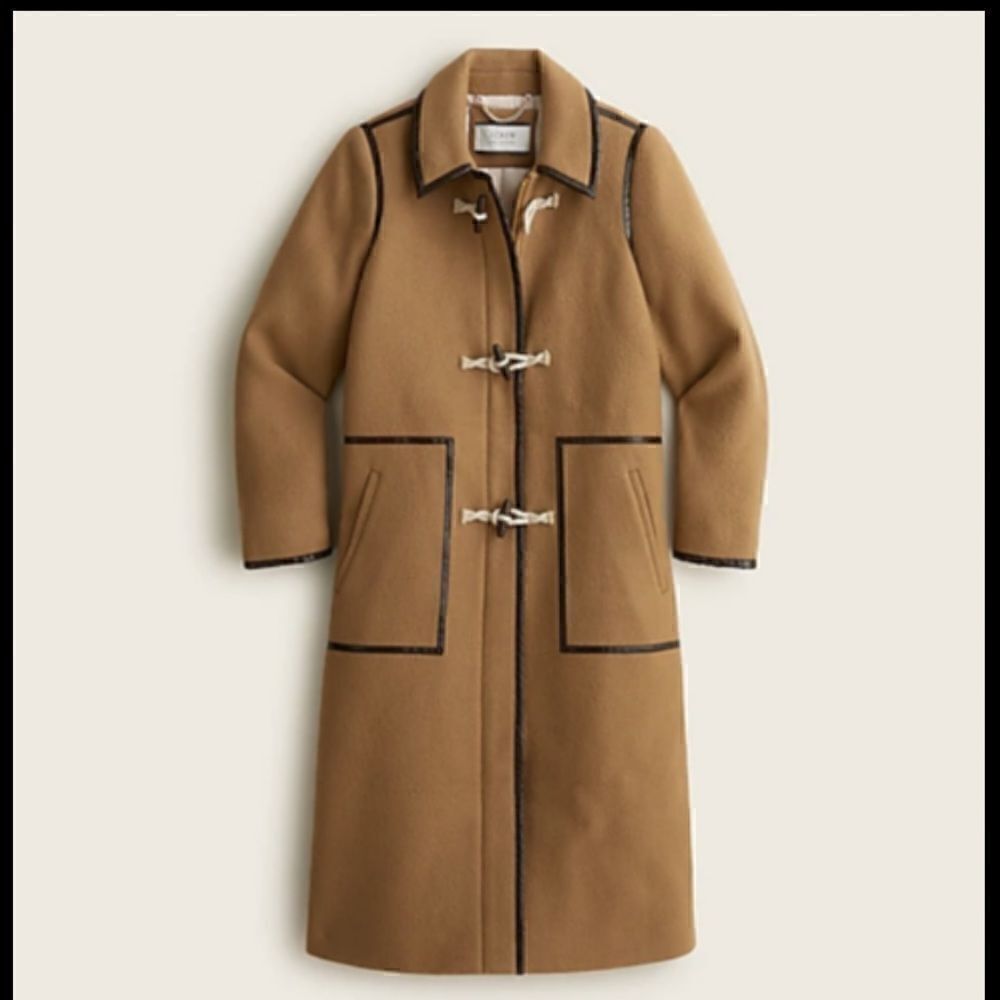 J Crew Collection Italian Blanket Wool Cashmere Fabric Toggle Coat NWT $550